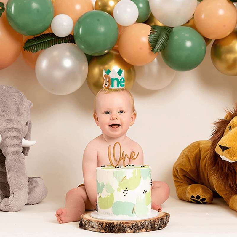 Sparkly Lion Crown Hat for Kids Party Watermelon Rainbow Sequins