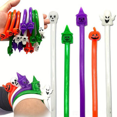 2pcs Halloween Small Toys Elastic Rope Noodles TPR Pumpkin Ghost LaLala Band
