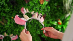 1pc Horn Ear Headband for Birthday Parties Halloween Cow Costume
