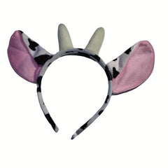 1pc Horn Ear Headband for Birthday Parties Halloween Cow Costume