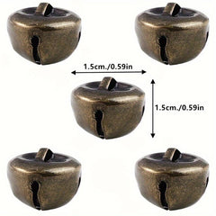 50pcs Bronze Bells 1.0.59in DIY Craft Holiday Decoration Wedding Christmas Party