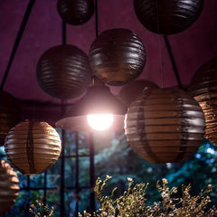 25pcs Golden Paper Lantern Set for Birthdays Weddings