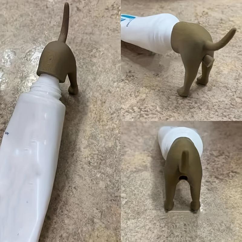 Christmas Thanksgiving Funny Dog Butt Toothpaste Top Cover