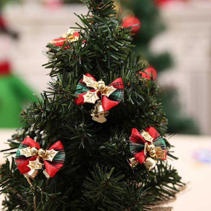 10pcs Christmas Butterfly Tie Bell Christmas Gift Decoration