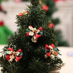 10pcs Christmas Butterfly Tie Bell Christmas Gift Decoration