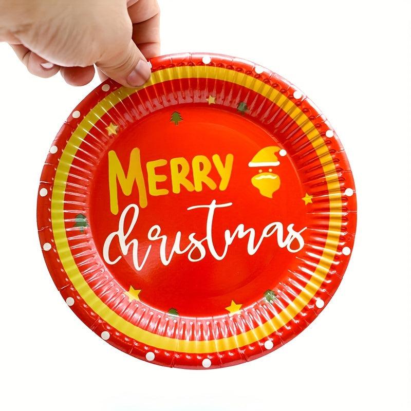 Christmas Dinnerware Set Party Supplies Paper Plates And Napkins