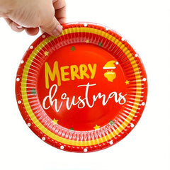 Christmas Dinnerware Set Party Supplies Paper Plates And Napkins