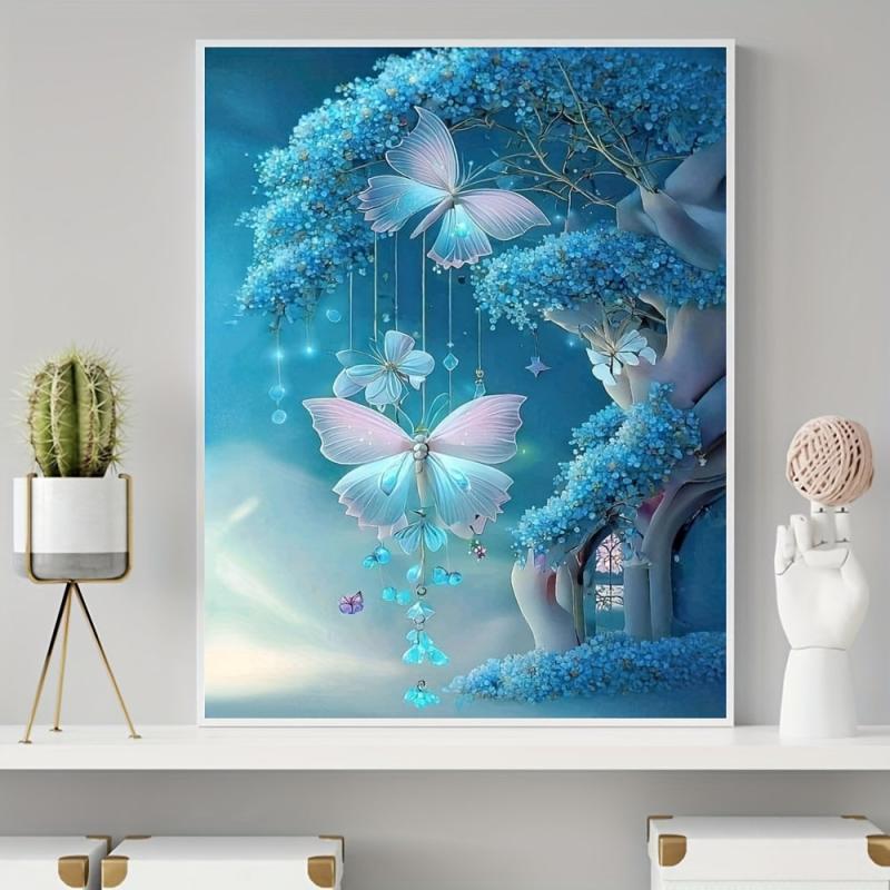 Butterfly Pattern Canvas Poster for Home Wall Decoration