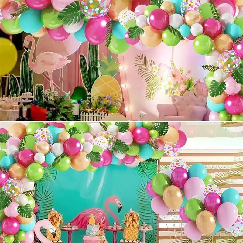 Hawaiian Style Balloon Arch Garland Set for Party Decor