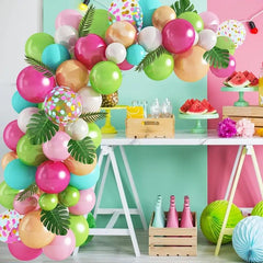 Hawaiian Style Balloon Arch Garland Set for Party Decor