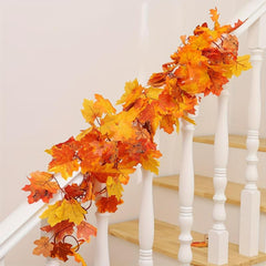 Fall Garland Maple Leaf 175 Hanging Vine Garland Artificial Autumn Foliage