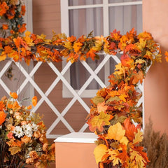 Fall Garland Maple Leaf 175 Hanging Vine Garland Artificial Autumn Foliage