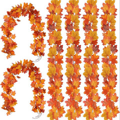 Fall Garland Maple Leaf 175 Hanging Vine Garland Artificial Autumn Foliage