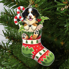 Pet Dog Christmas Ornaments Acrylic Wood Decoration