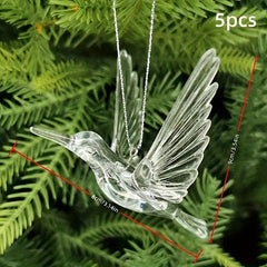 Transparent Acrylic Icicles Christmas Tree Decoration - Winter Frost Look