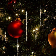 Transparent Acrylic Icicles Christmas Tree Decoration - Winter Frost Look