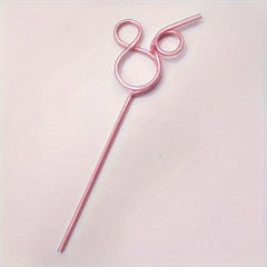 6pcs Cartoon Mouse Shaped Straws Reusable Party Straws for Halloween Christmas