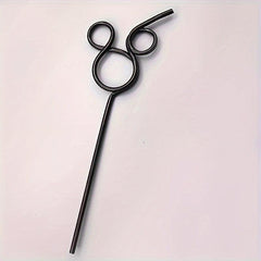 6pcs Cartoon Mouse Shaped Straws Reusable Party Straws for Halloween Christmas