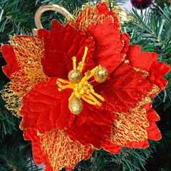 Large Artificial Christmas Flower Head for Tree Decorations and Parties