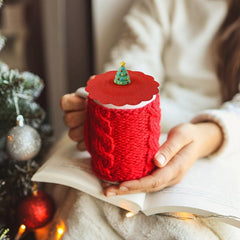 1pc Christmas Tree Dust-proof Silicone Cup Lid Safe Material