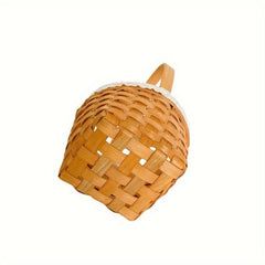 Hand Woven Basket Wooden Chip Hand Basket Wedding Decoration