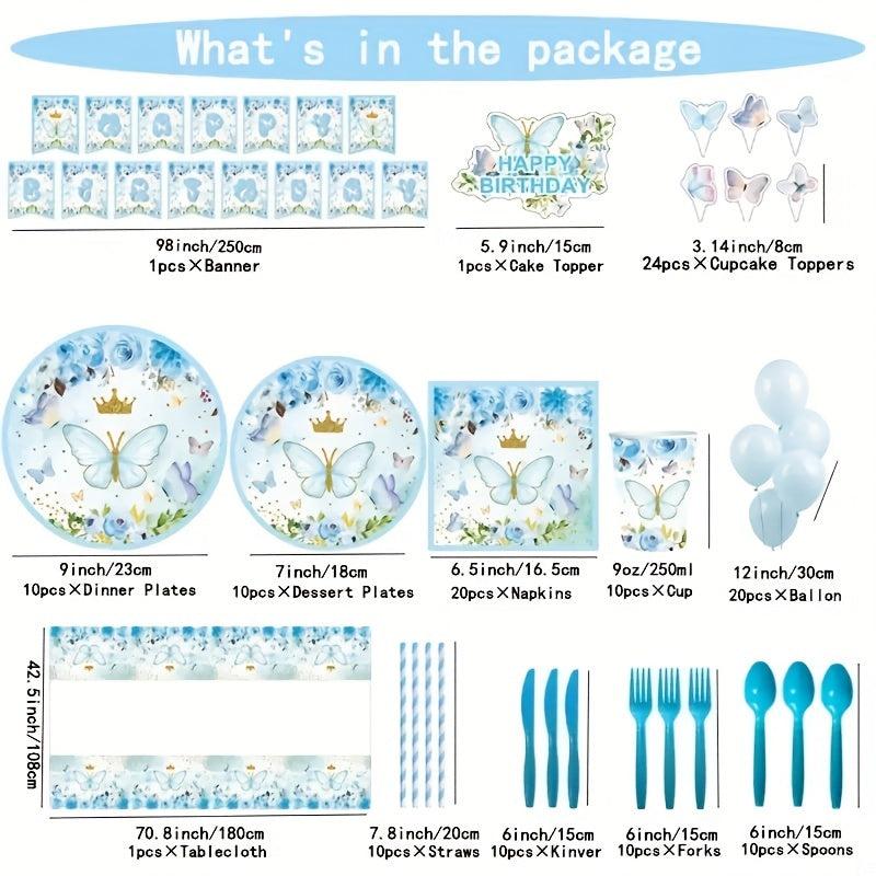 Butterfly Birthday Party Supplies Girl Baby Shower Decorations