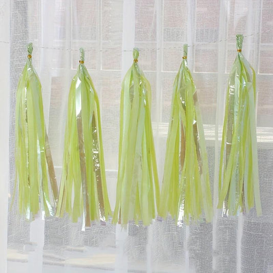 5pcs Sparkling Tassel Garland Decoration For Wedding Christmas Birthday