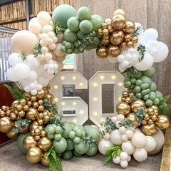 139pcs Green Balloon Garland Set Birthday Baby Shower Anniversary Gender Reveal