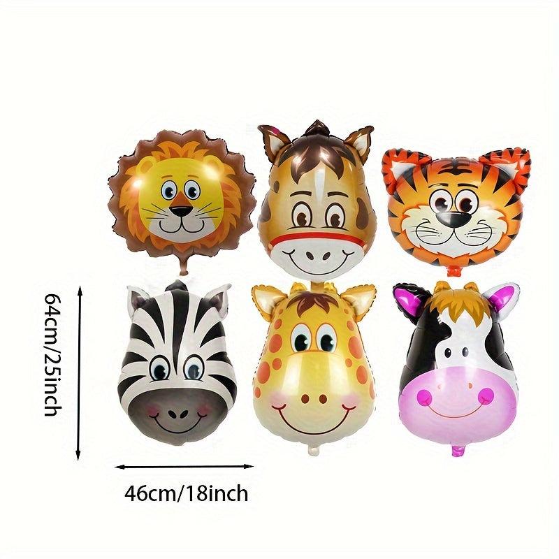 Animal Head Balloon Birthday Balloon Party Supplies