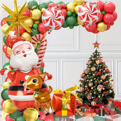 160pc Christmas Balloon Wreath Arch Set Red Party Decoration Balloons