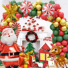160pc Christmas Balloon Wreath Arch Set Red Party Decoration Balloons