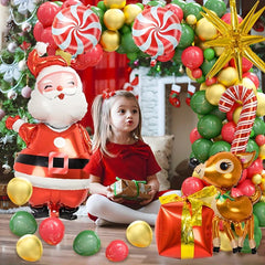 160pc Christmas Balloon Wreath Arch Set Red Party Decoration Balloons