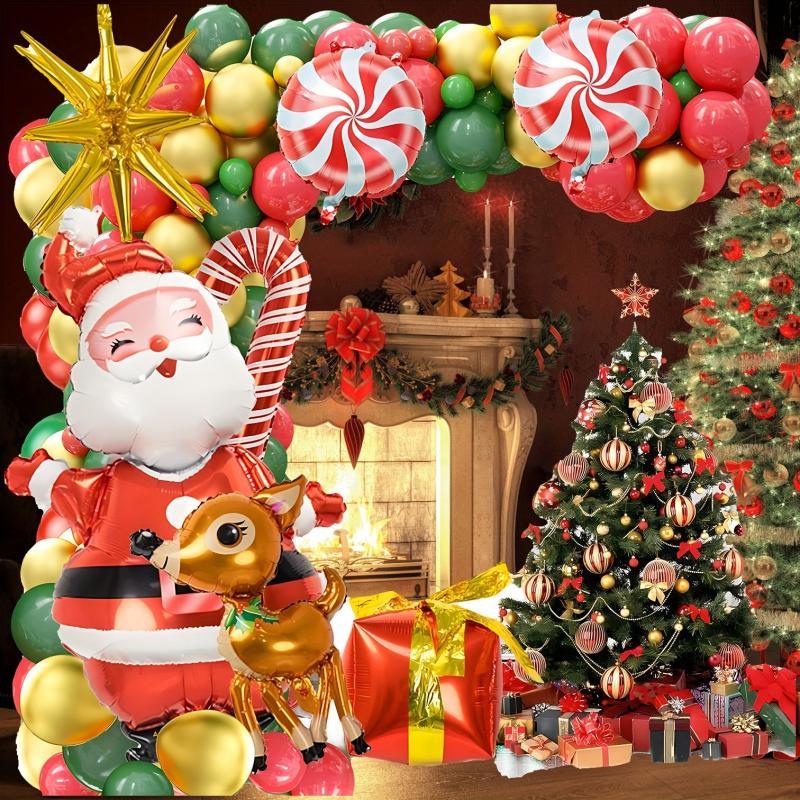 160pc Christmas Balloon Wreath Arch Set Red Party Decoration Balloons