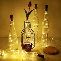 5pcs LED Bottle Stopper Lights Fairy Copper Wire String Lights