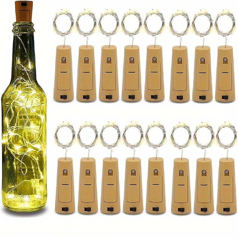5pcs LED Bottle Stopper Lights Fairy Copper Wire String Lights