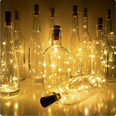 5pcs LED Bottle Stopper Lights Fairy Copper Wire String Lights