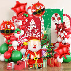 6pcs Christmas Party Decoration Supplies Happy Birthday Foil Balloon