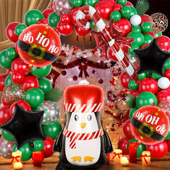6pcs Christmas Party Decoration Supplies Happy Birthday Foil Balloon