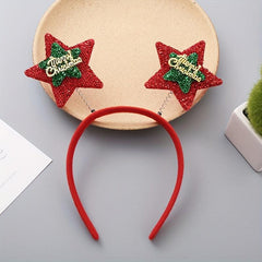 Christmas Elk Star Santa Claus Headband Hairband Party Supplies
