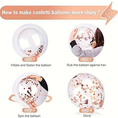 138pcs Rose Golden Balloon Arch Kit For Birthday Wedding Party