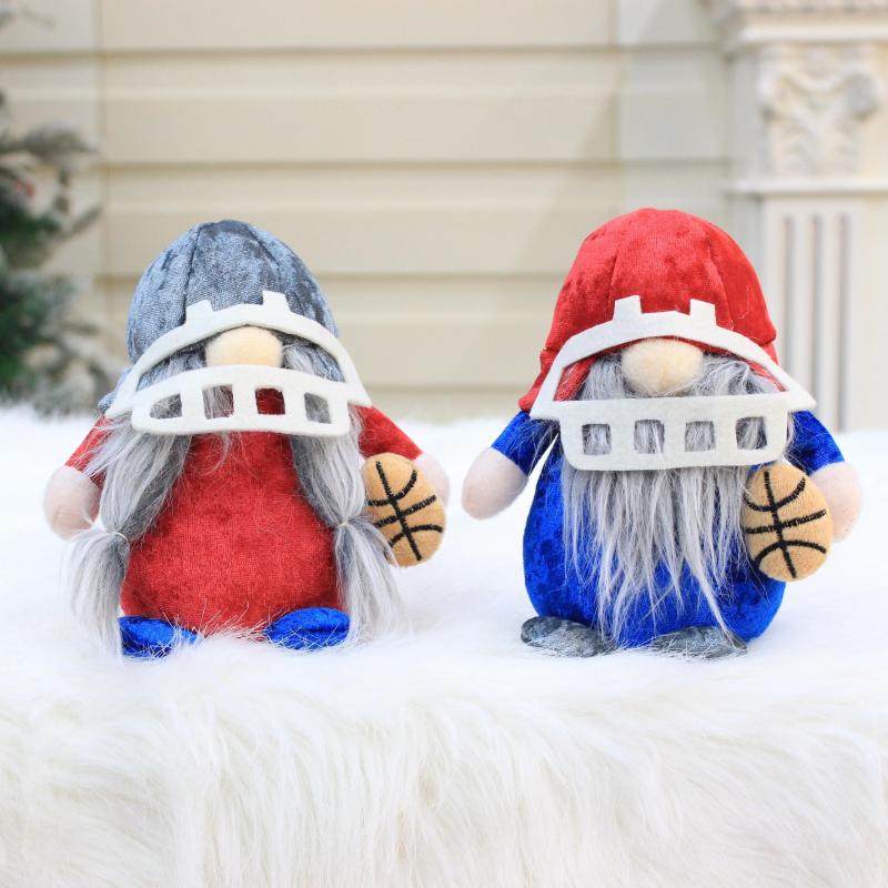 Christmas Gnomes Decorations Football Gift Couple Elf Doll Xmas Home Decor