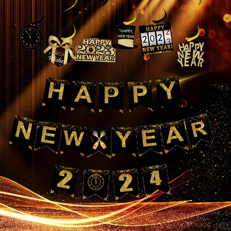 Year Fishtail Flag Spiral Decoration Year Banner Party Decoration