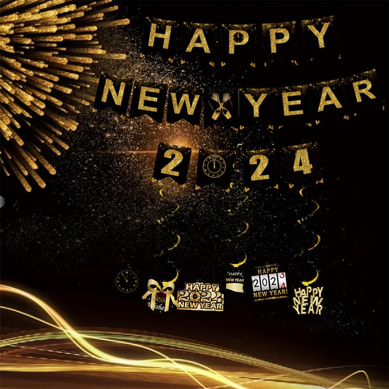 Year Fishtail Flag Spiral Decoration Year Banner Party Decoration