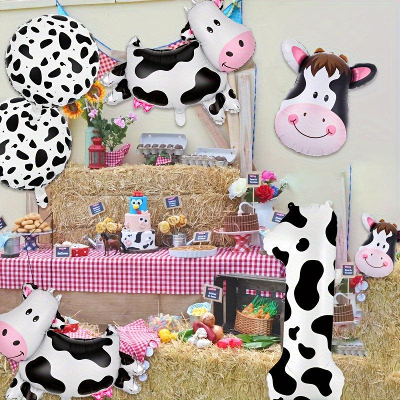 Cow Balloons Cow Theme Birthday Party Decorations Cow Print Number Balloons