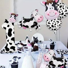 Cow Balloons Cow Theme Birthday Party Decorations Cow Print Number Balloons