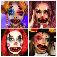 3pcs Halloween Party Decoration Mouth Tattoo Paste