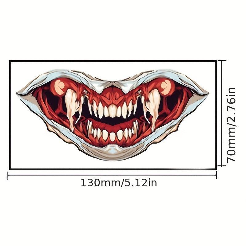 3pcs Halloween Party Decoration Mouth Tattoo Paste