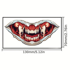 3pcs Halloween Party Decoration Mouth Tattoo Paste