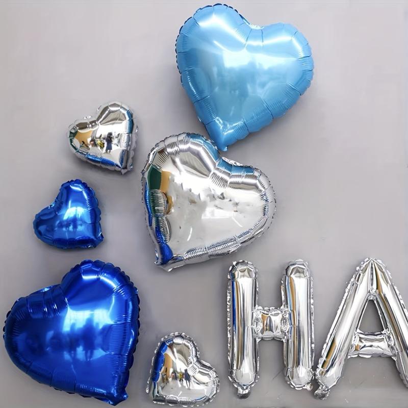 45pcs Silvery Happy Birthday Balloon Set Pink Golden 45 72 Cm Love Balloon