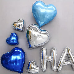 45pcs Silvery Happy Birthday Balloon Set Pink Golden 45 72 Cm Love Balloon